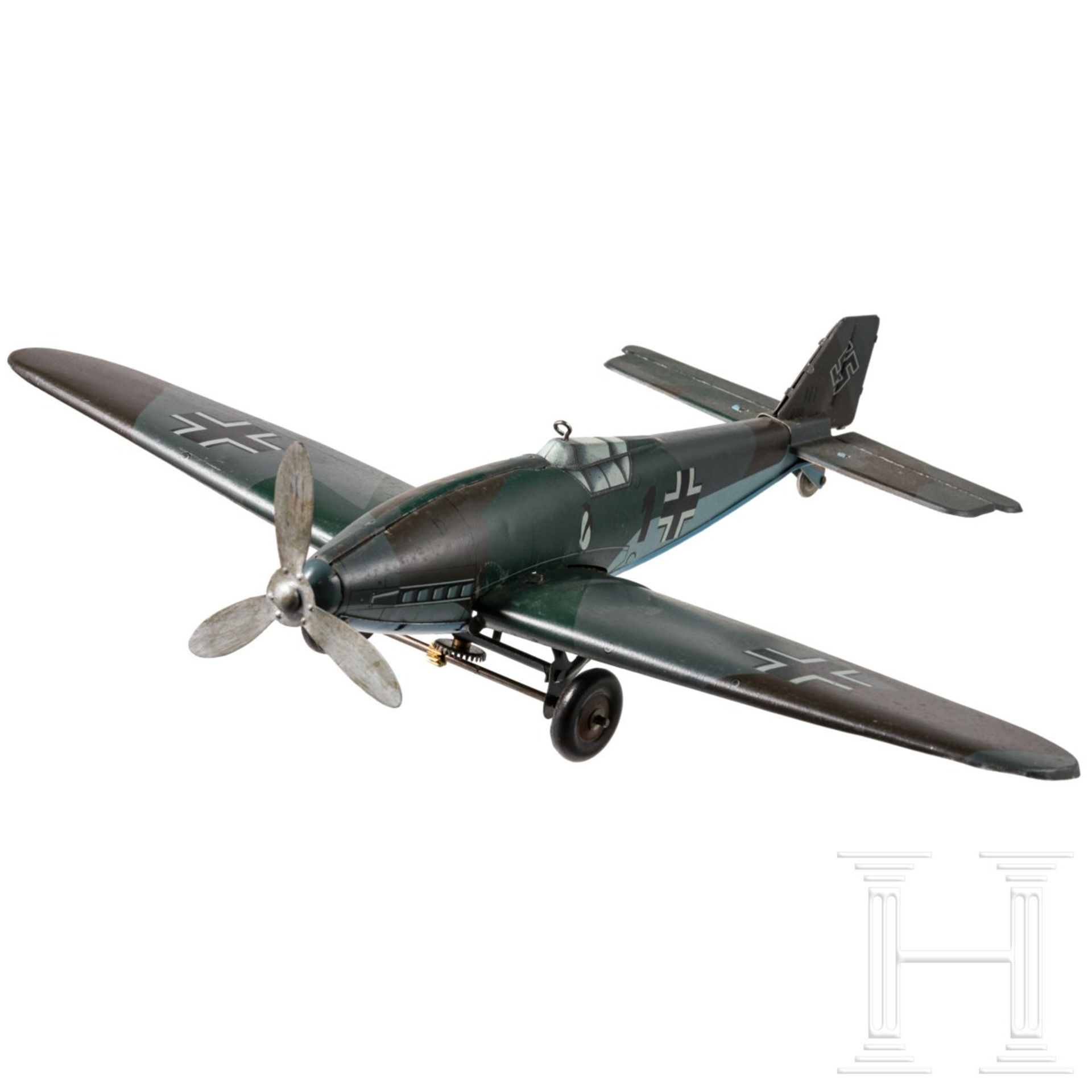 <de>TippCo-Flugzeug Messerschmitt Jagdflieger ME 109  <br>TippCo-Flugzeug, Blechausführung, 30er Jah