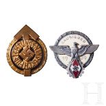 A Pair of Hitler Youth BadgesVictor's Badge “1939 GAUSIEGER”, maker “G. BREHMER”, multi-piece