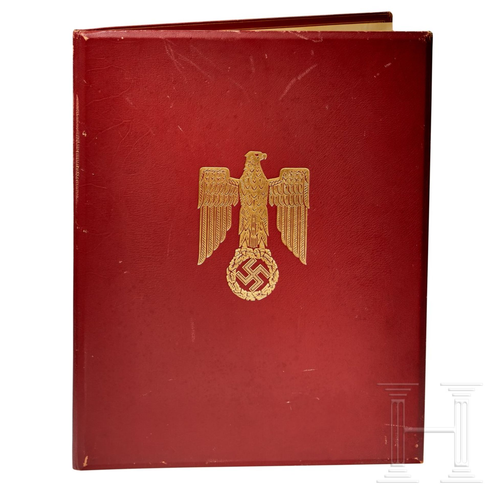 Fregattenkapitan Enzo Grossi – an Award Document with Folder to the Knight's Cross of the Iron Cross