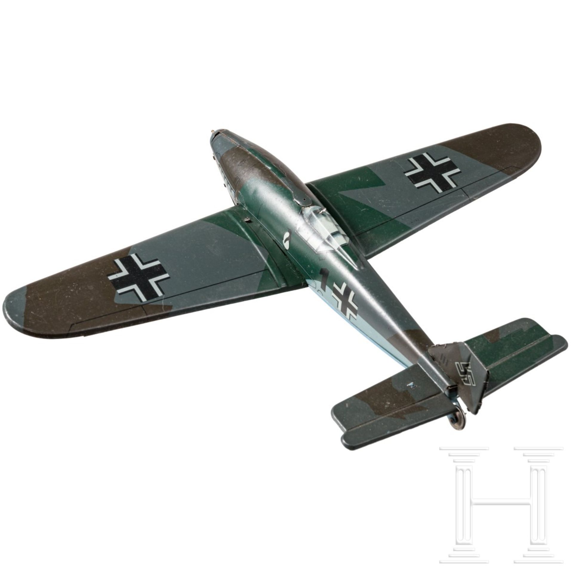 <de>TippCo-Flugzeug Messerschmitt Jagdflieger ME 109  <br>TippCo-Flugzeug, Blechausführung, 30er Jah - Bild 2 aus 7