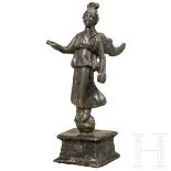 Bronzestatuette der Siegesgöttin Victoria, römisch, 2. - 3. Jhdt.