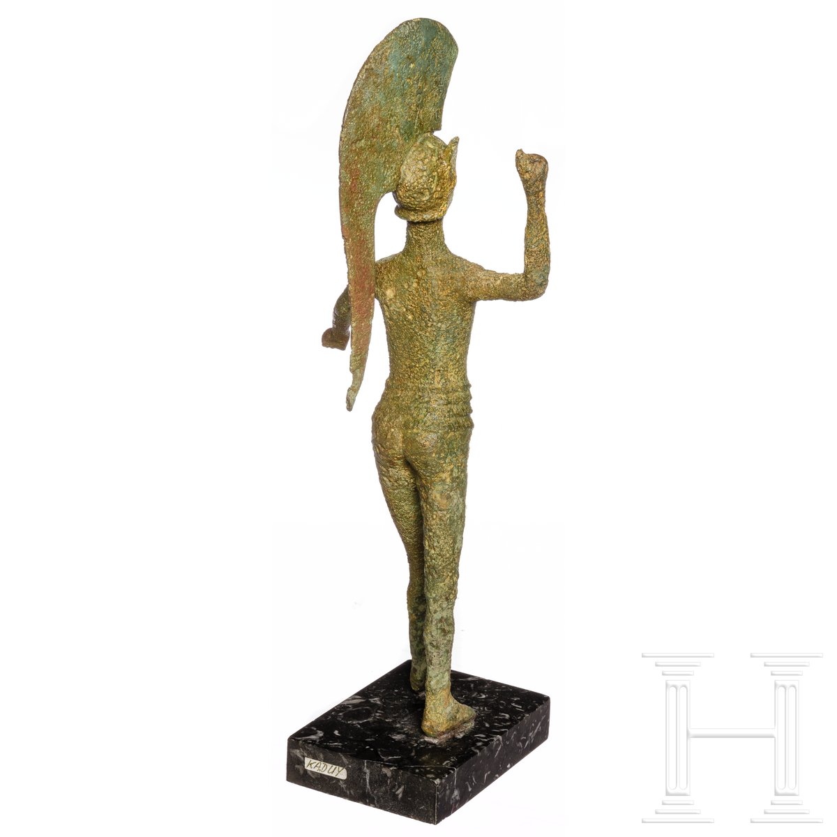 Hoplitenfigur eines Kriegers, Bronze, Umbrien, 5. Jhdt. v. Chr. - Image 2 of 9