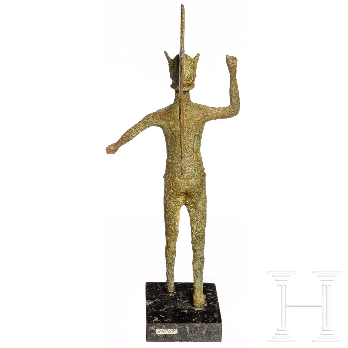 Hoplitenfigur eines Kriegers, Bronze, Umbrien, 5. Jhdt. v. Chr. - Image 6 of 9
