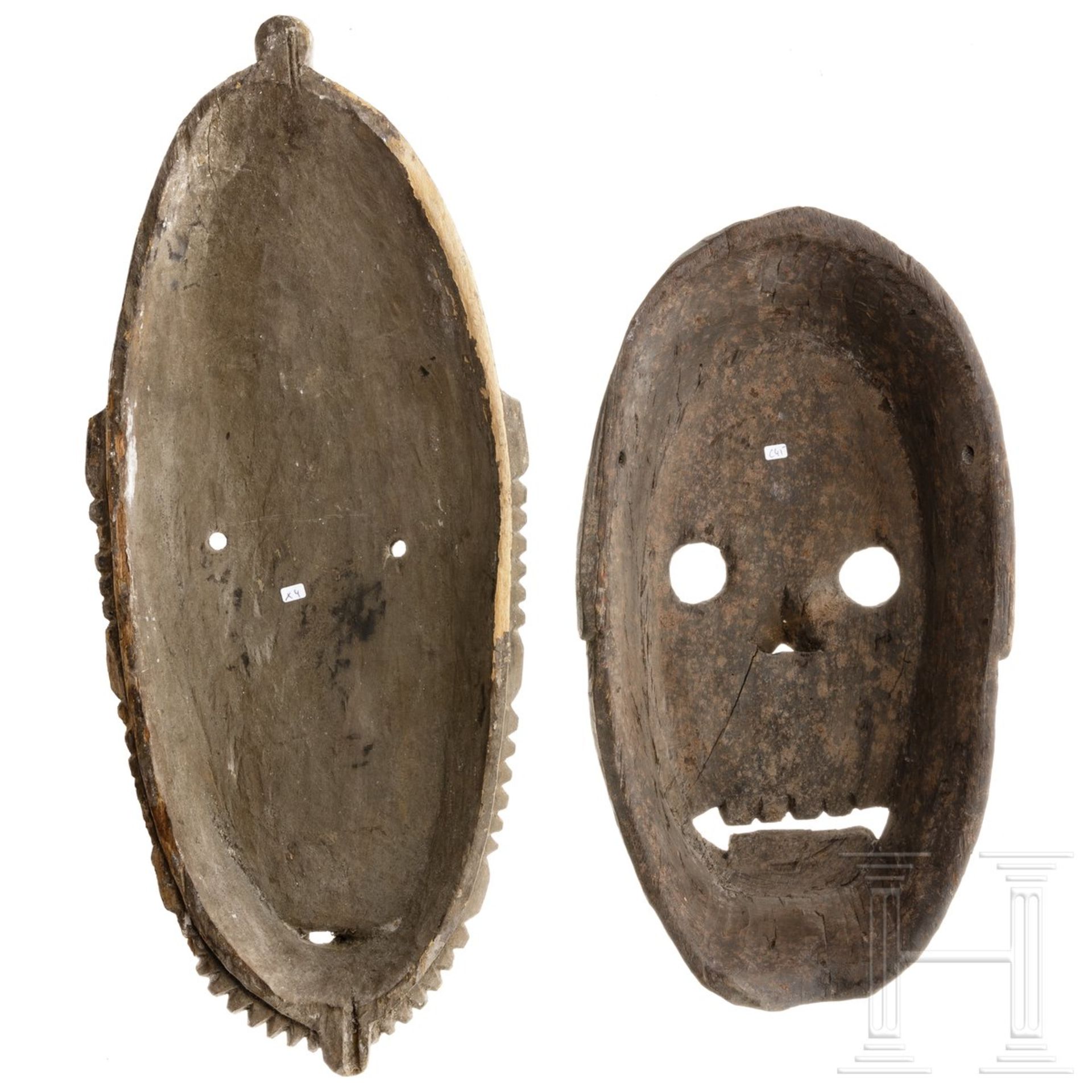 Zwei Ritualmasken, Afrika - Bild 2 aus 2