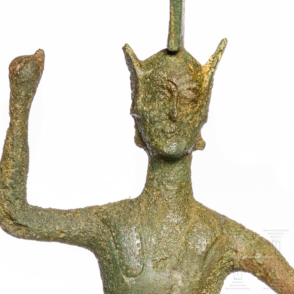 Hoplitenfigur eines Kriegers, Bronze, Umbrien, 5. Jhdt. v. Chr. - Image 9 of 9