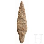 Flint-Speerspitze, Dänemark, Neolithikum, 3. Jtsd. v. Chr.