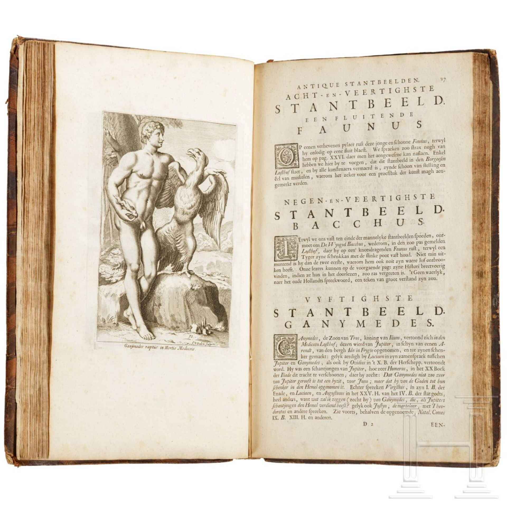 "Kunstkabinet", Tafelwerk über die Standbilder des antiken Roms, Gravenhage, 1737 - Bild 7 aus 11