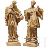 Zwei Heiligenfiguren, süddeutsch/fränkisch, 18. Jhdt.