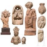 Acht Terrakotten, altägyptisch bis koptisch