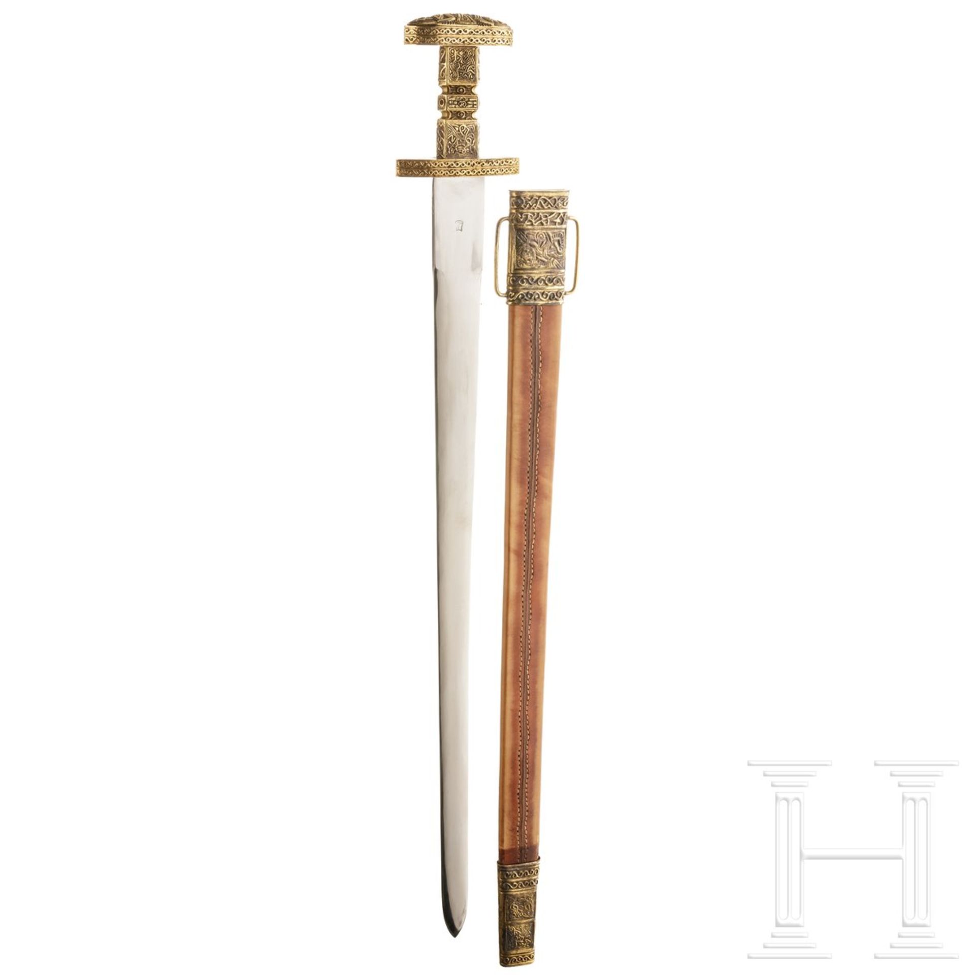 Ägyptischer Dolch und Wikinger-Schwert, moderne Sammleranfertigung - Bild 2 aus 3