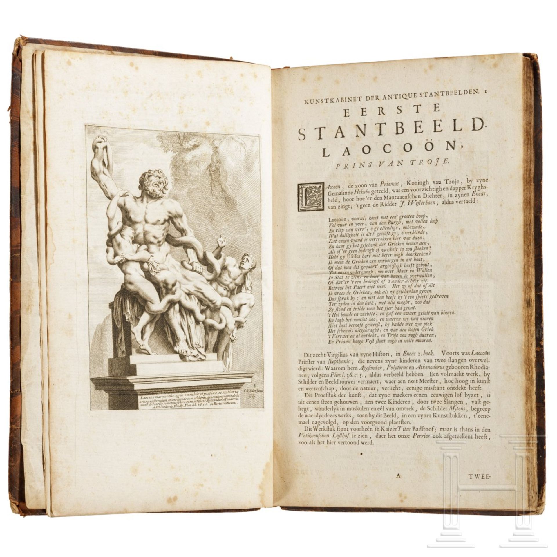 "Kunstkabinet", Tafelwerk über die Standbilder des antiken Roms, Gravenhage, 1737 - Bild 2 aus 11