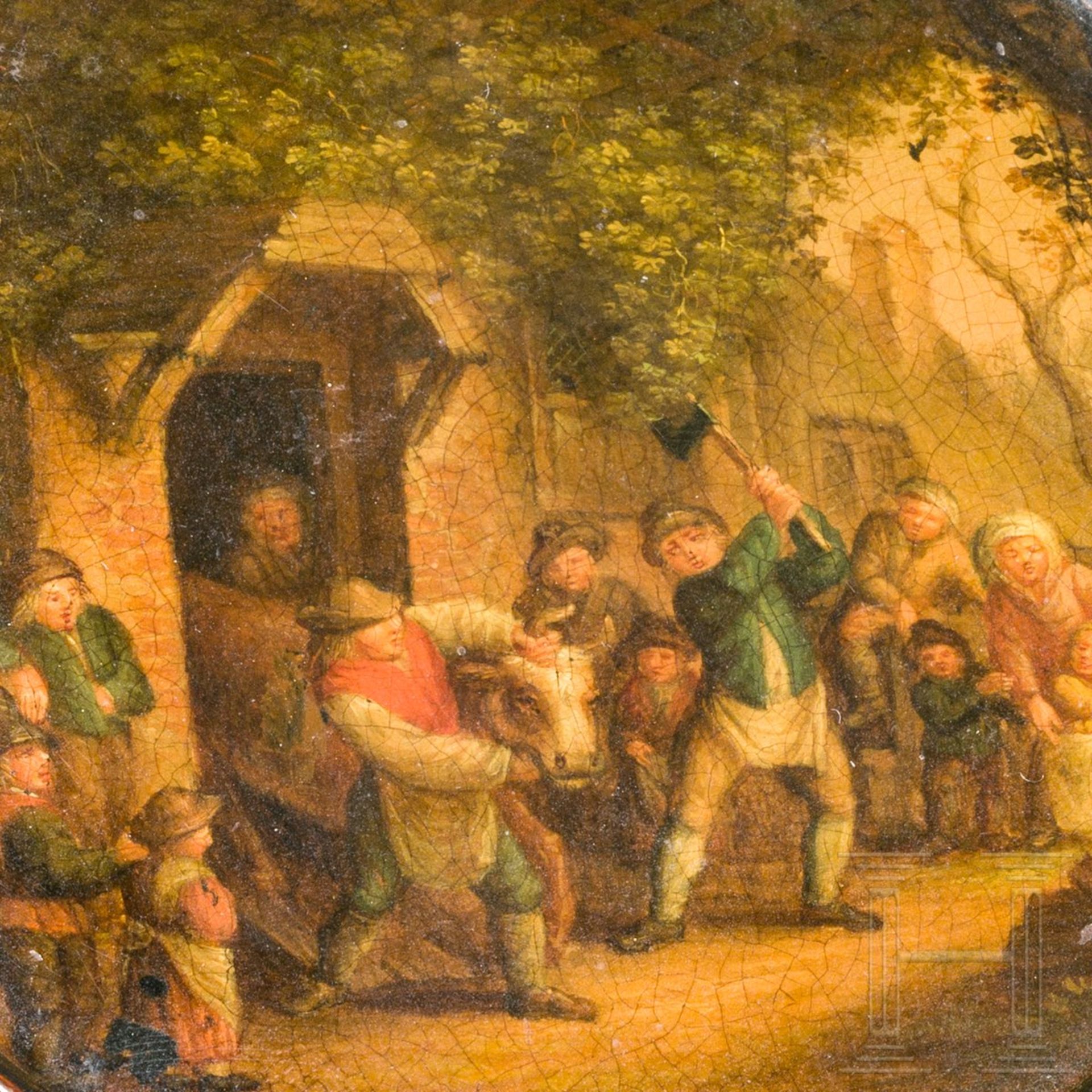 Lackdose, Stockmann in Braunschweig, um 1820 - Bild 3 aus 3