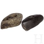 Zwei Steinäxte, Mitteleuropa, 3. - 2. Jtsd. v. Chr.