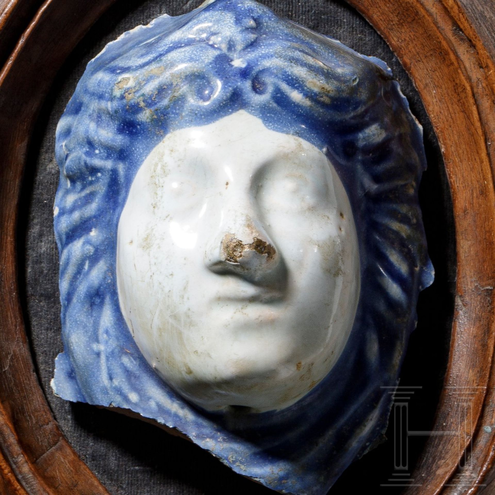 Kopffragment einer Relieftafel, della Robbia Werkstatt, Florenz, 15. Jhdt. - Image 2 of 3