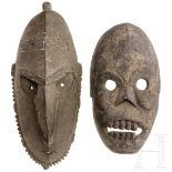 Zwei Ritualmasken, Afrika