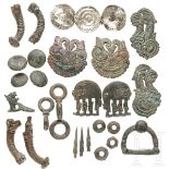 Ein Satz skythischer Pferdebeschläge, Bronze, 6. - 5. Jhdt. v. Chr.