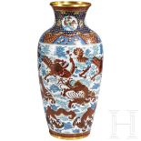 Große Cloisonée-Vase, Japan, Meiji-Periode