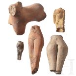 Zwölf Figurenfragmente aus Ton, Griechenland und Kleinasien, 2./1. Jtsd. v. Chr.