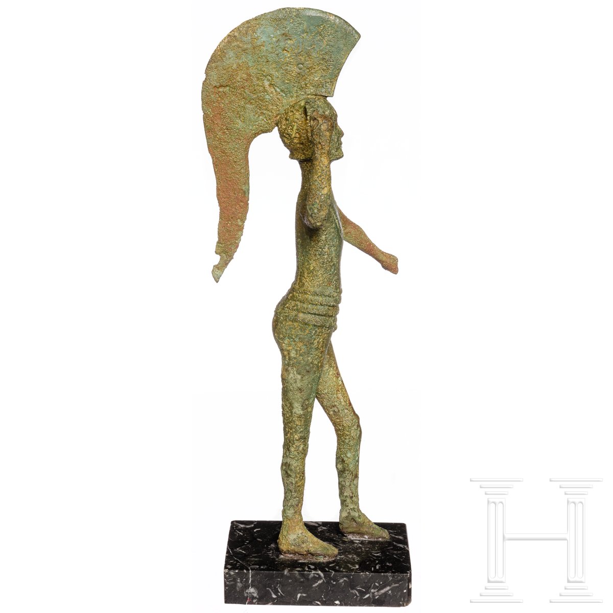 Hoplitenfigur eines Kriegers, Bronze, Umbrien, 5. Jhdt. v. Chr. - Image 4 of 9