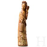 Elfenbeinfigur einer Dame, China, Qing-Dynastie