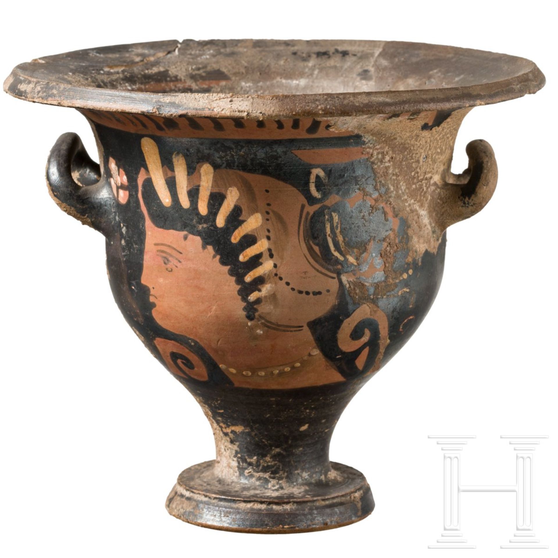 Kleiner Glockenkrater, Magna Graecia, Unteritalien, 4. Jhdt. v. Chr. 