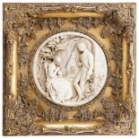 Edward William Wyon (1811-85) - Relief mit galanter Szene, England, datiert 1848