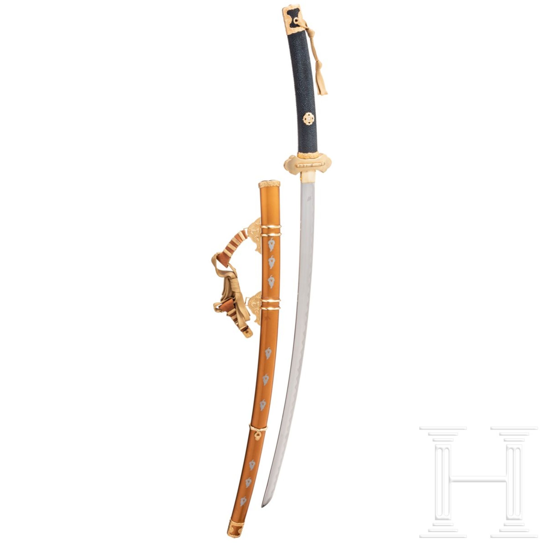 Schwert im Stil eines Shitogi Tachi, Sammleranfertigung im Stil des 12. Jhdts. - Image 5 of 6