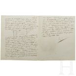 Napoleon I. - eigenhändig signierter Brief, Moskau, 5.10.1812