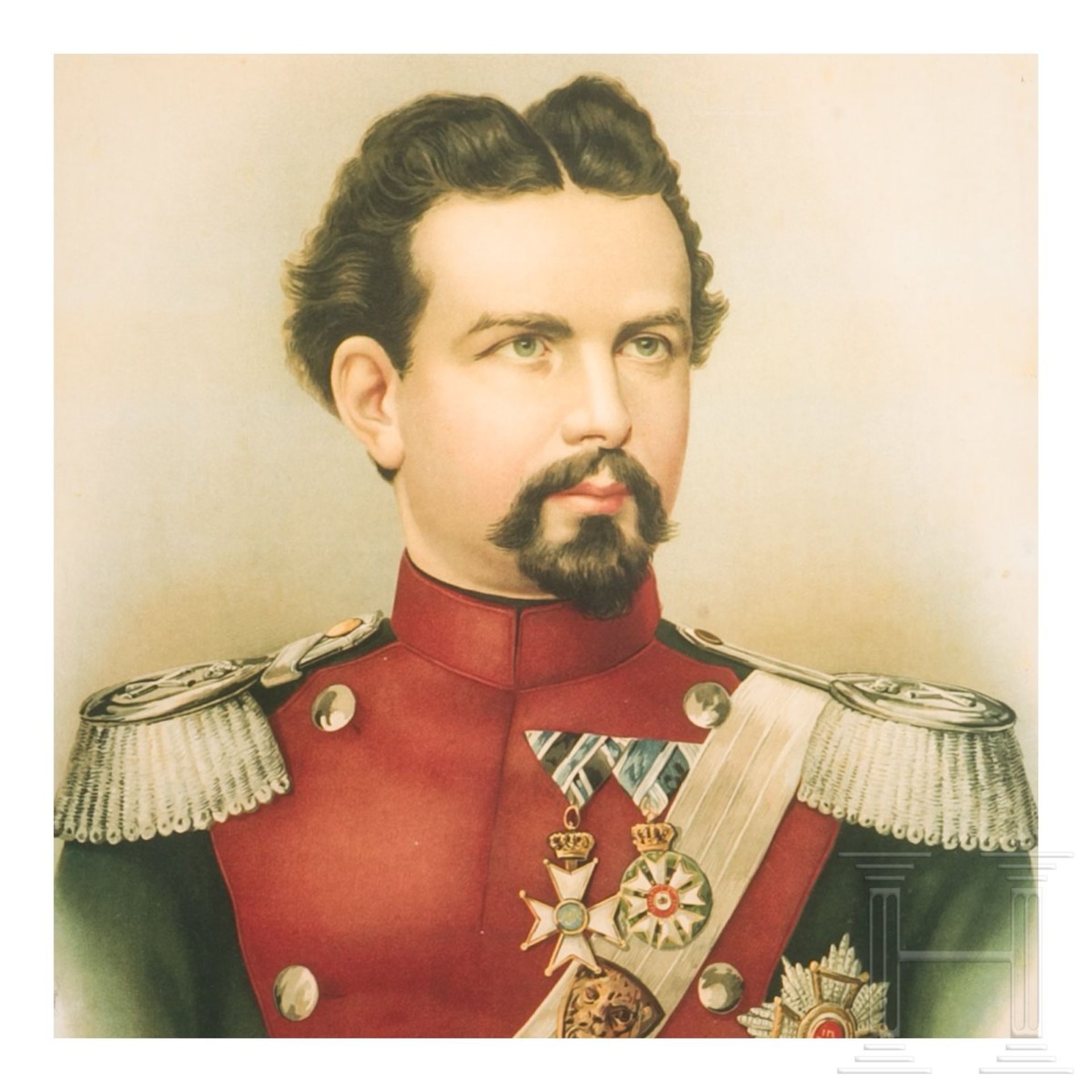 König Ludwig II. - zwei Erinnerungsbilder, 20. Jhdt. - Bild 2 aus 3