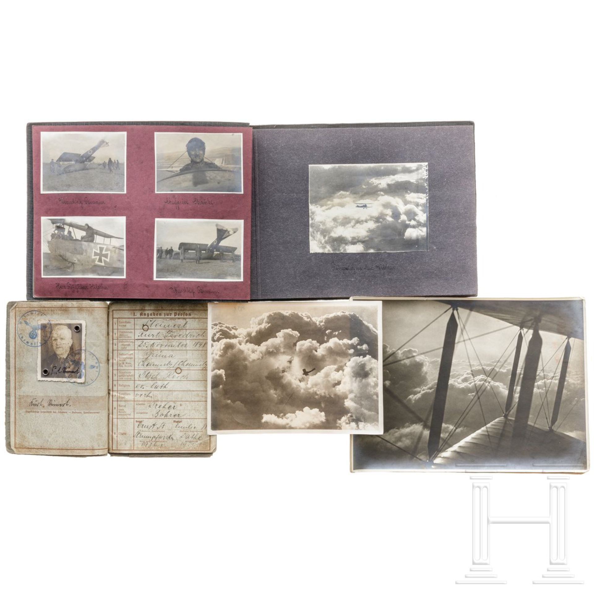 Fotoalbum einer dt. Fliegerabteilung im 1. Weltkrieg