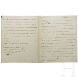 Napoleon I. - eigenhändig signierter Brief, Smolensk, 24.8.1812