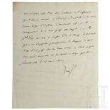 Napoleon I. - eigenhändig signierter Brief, Smolensk, 22.8.1812