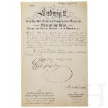 König Ludwig II. von Bayern - Autograph, datiert 21.7.1885