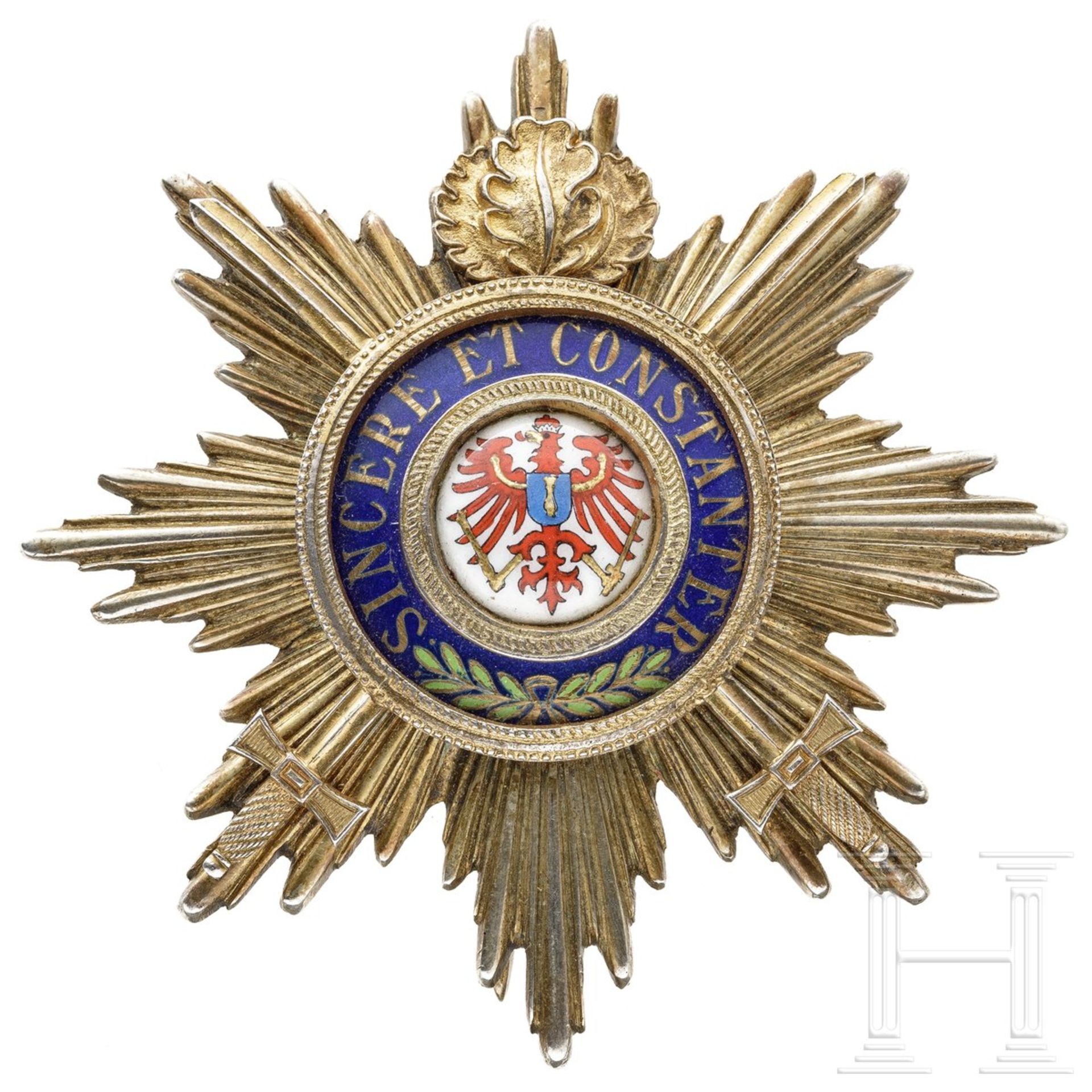 Preußen – Bruststern zum Großkreuz des Roter-Adler-Ordens mit Eichenlaub und Schwertern