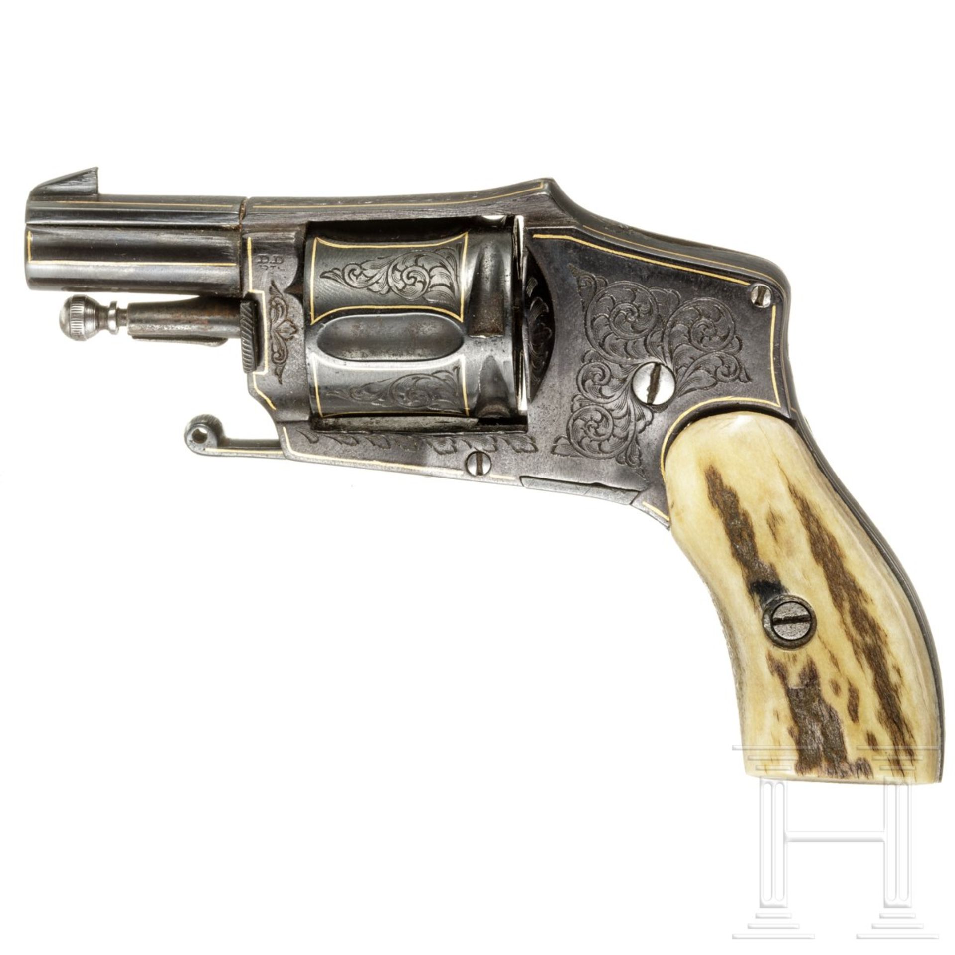Revolver, Belgien um 1910  - Bild 3 aus 4