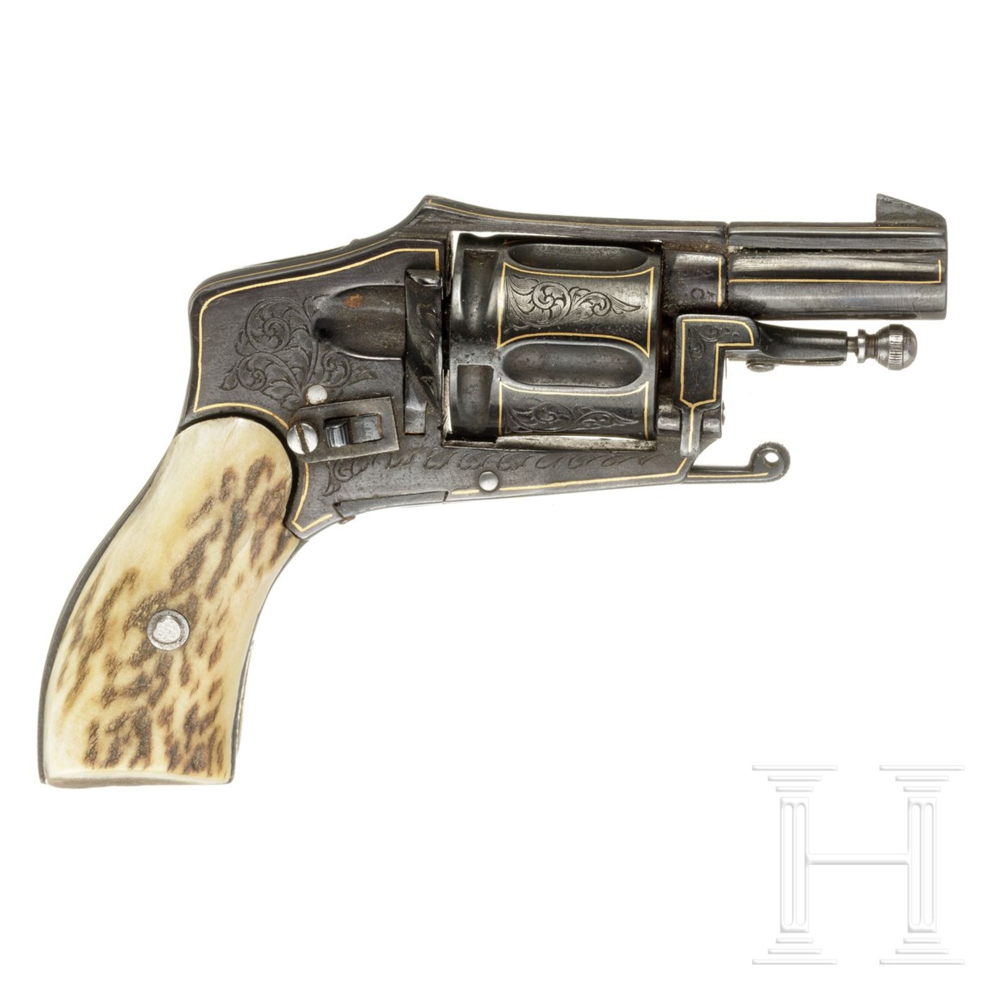 Revolver, Belgien um 1910  - Bild 2 aus 4