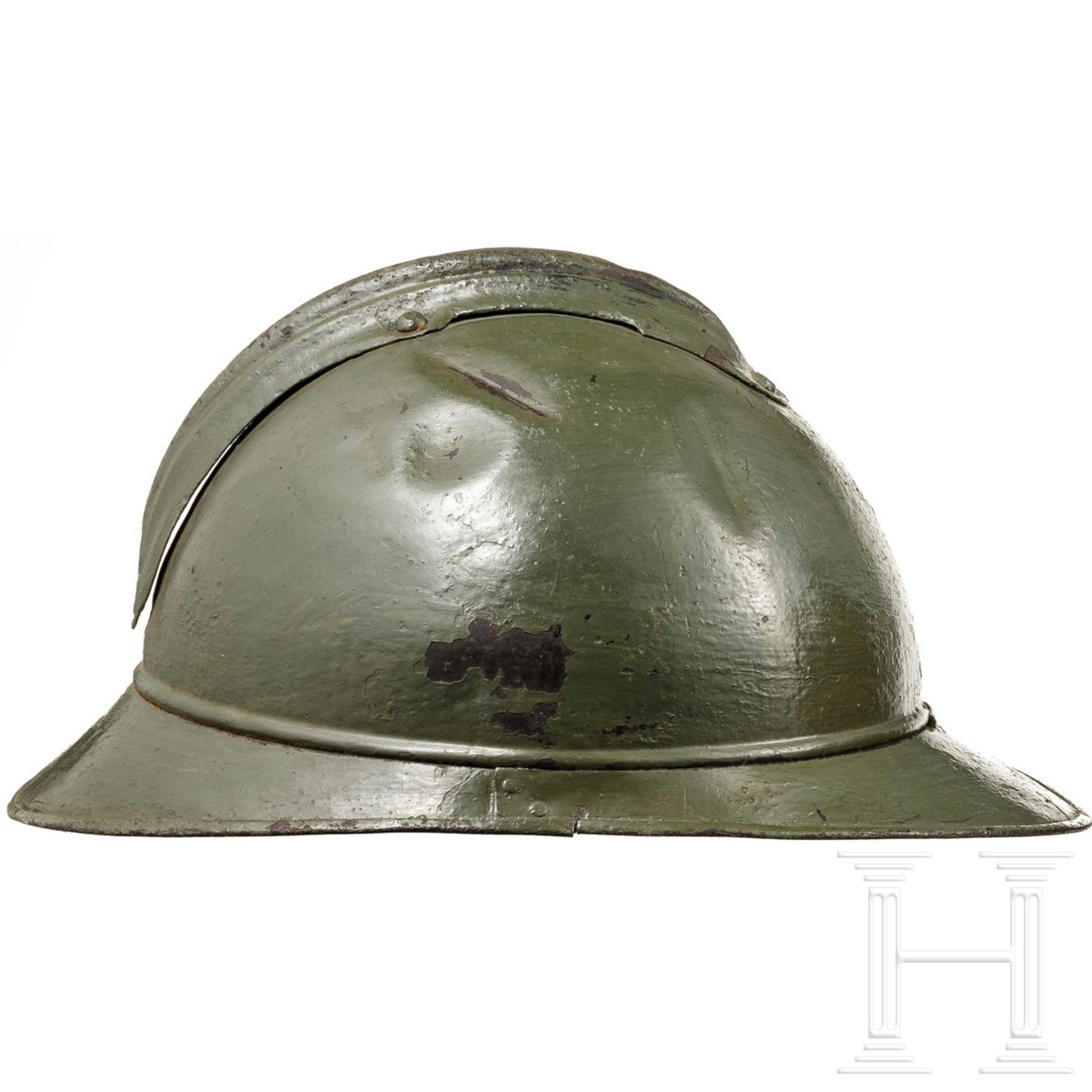 Zwei Stahlhelme M 15 Adrian, Frankreich, um 1915 - 1918 - Image 4 of 9