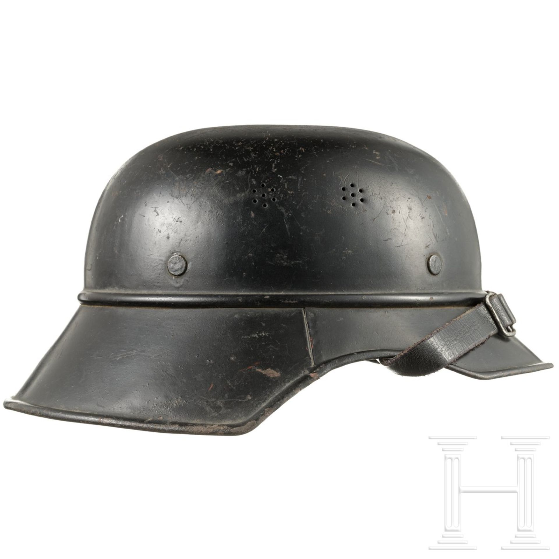 Deutscher Stahlhelm M 38 für Luftschutz, um 1940 - Bild 2 aus 4