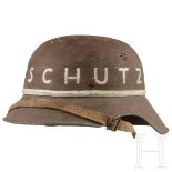 Stahlhelm "Gladiator" für Luftschutz, deutsch, um 1940