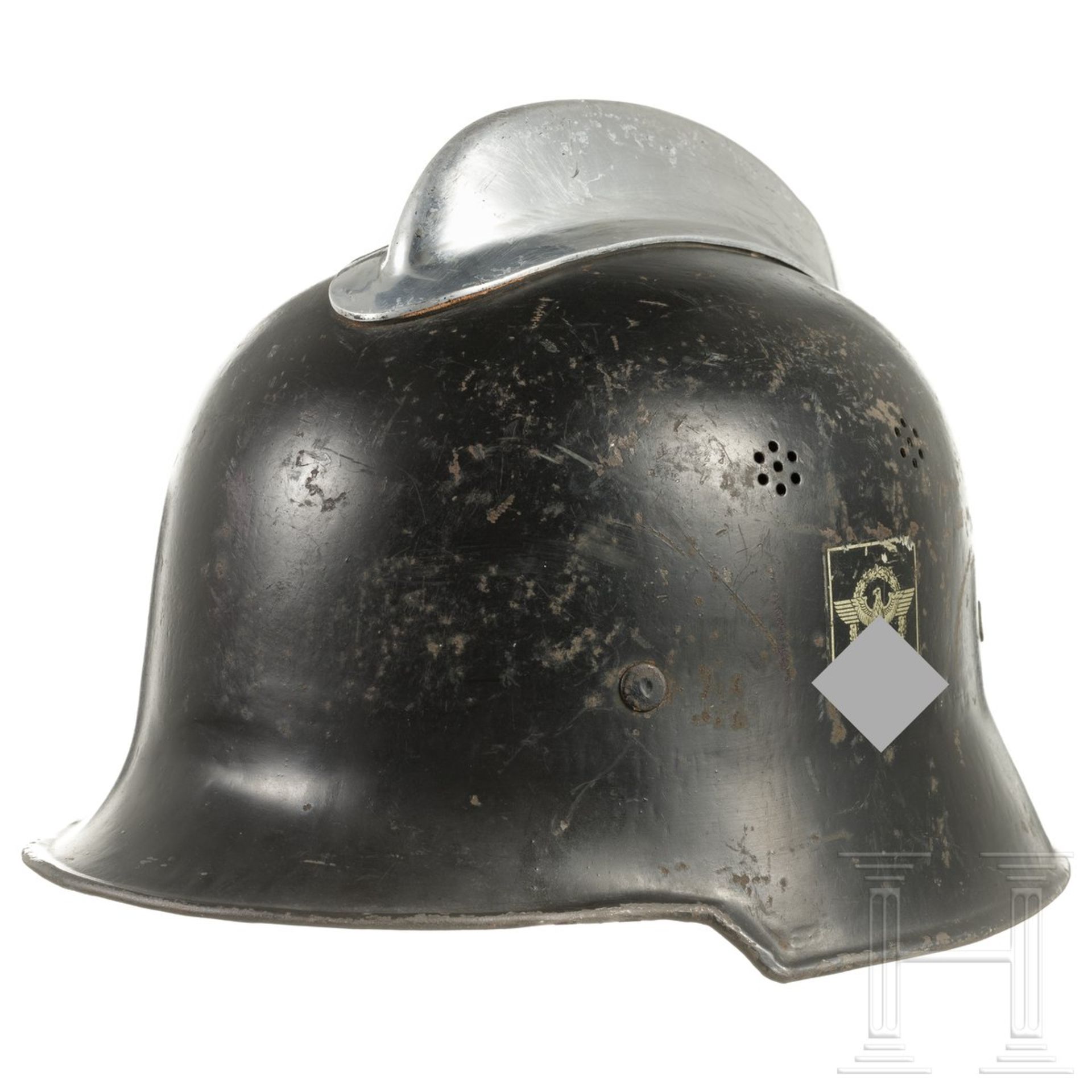 Stahlhelm M 34 der Feuerlöschpolizei, deutsch, 1930er - 1940er Jahre 