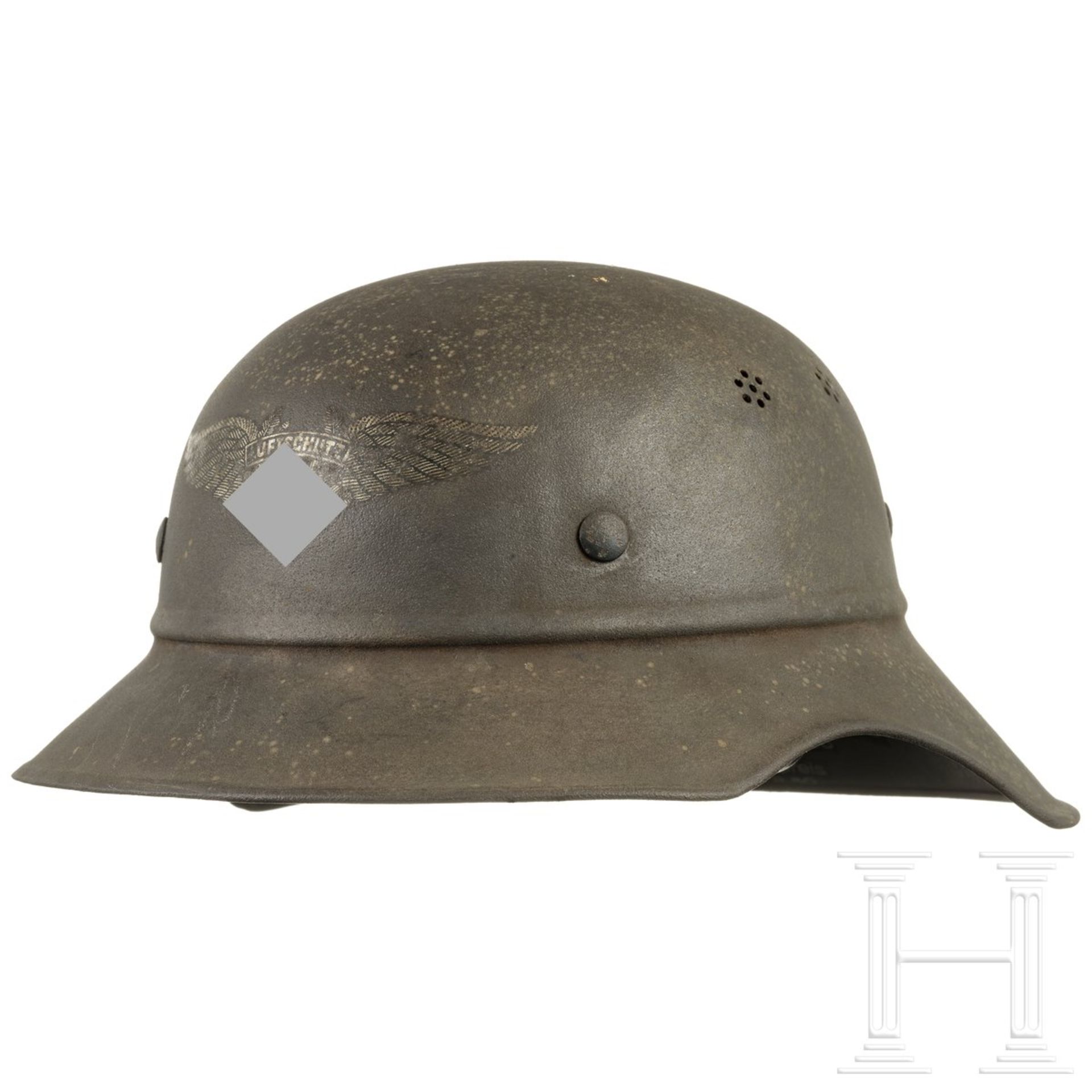 Stahlhelm "Gladiator" für Luftschutz, deutsch, um 1940