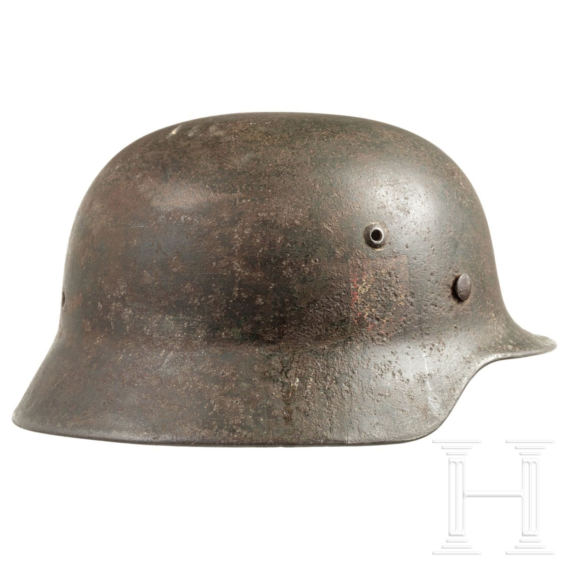 Stahlhelm M 35 der Polizei, deutsch, 1935 - 1945 - Image 2 of 6