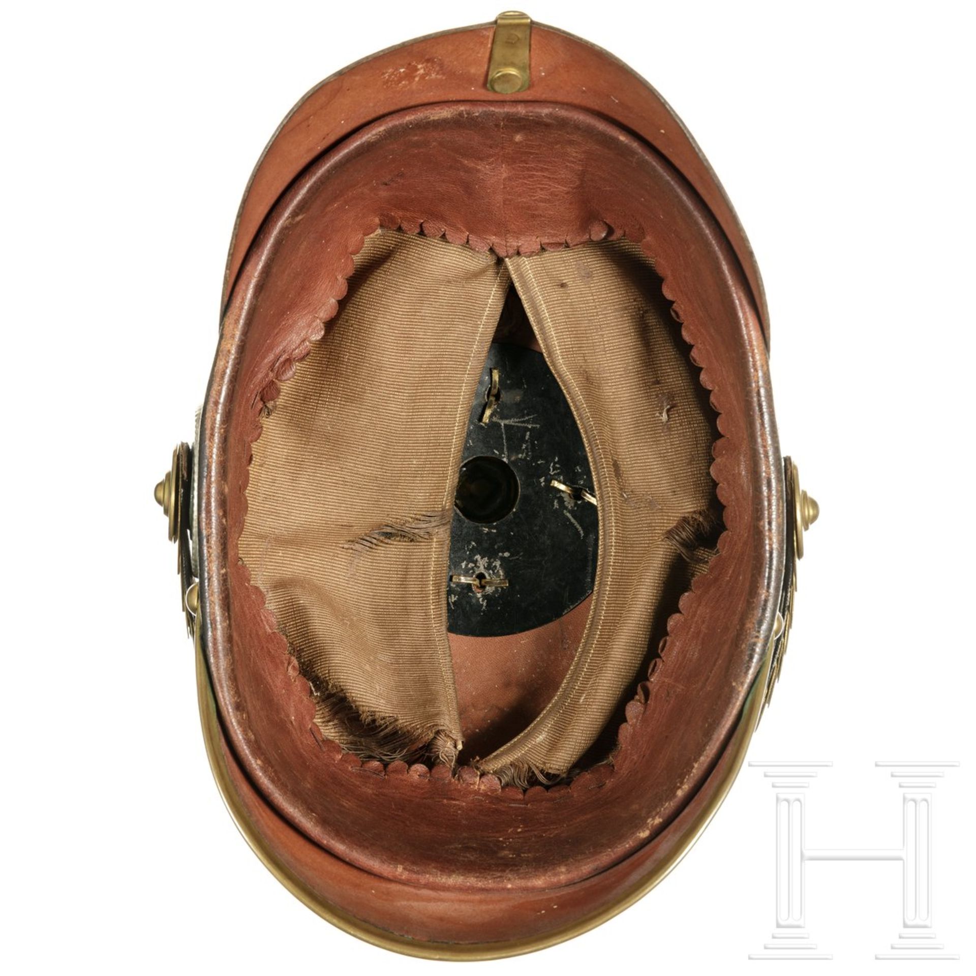 Helm für Mannschaften im Infanterie-Regiment Nr. 102, Sachsen, ab 1897 - Bild 4 aus 4