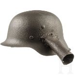 Stahlhelm M 42, umgearbeitet zu Kelle, deutsch, 1945/46