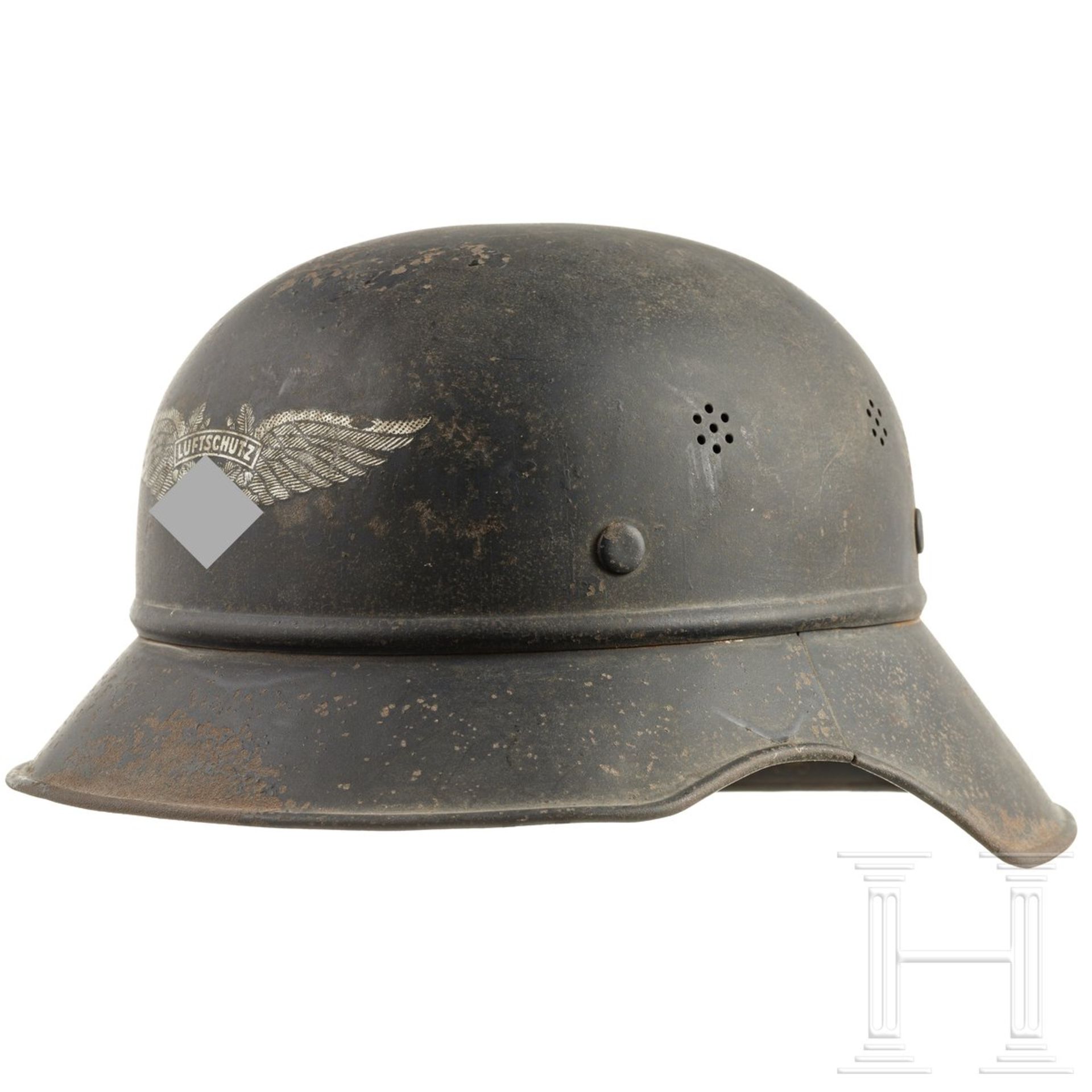 Stahlhelm "Gladiator" für Luftschutz, deutsch, um 1940