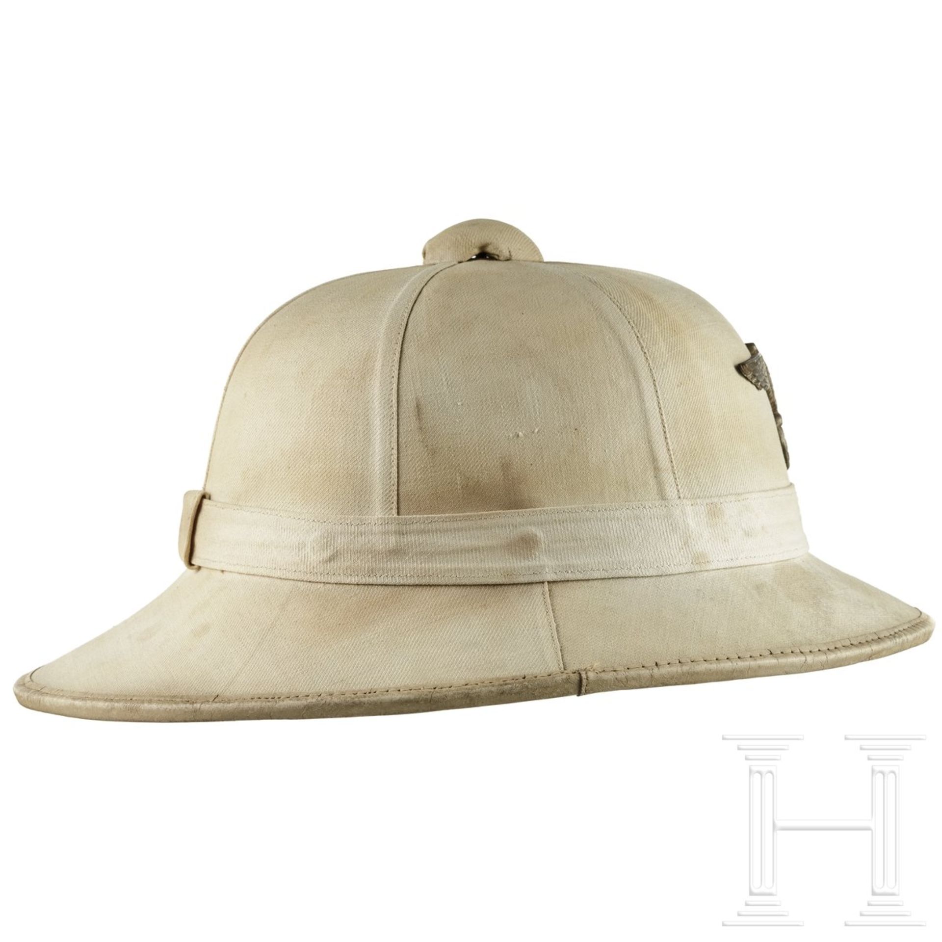 Deutscher Tropenhelm zur weißen Sommeruniform der Kriegsmarine, 1940 - 1945 - Bild 2 aus 4