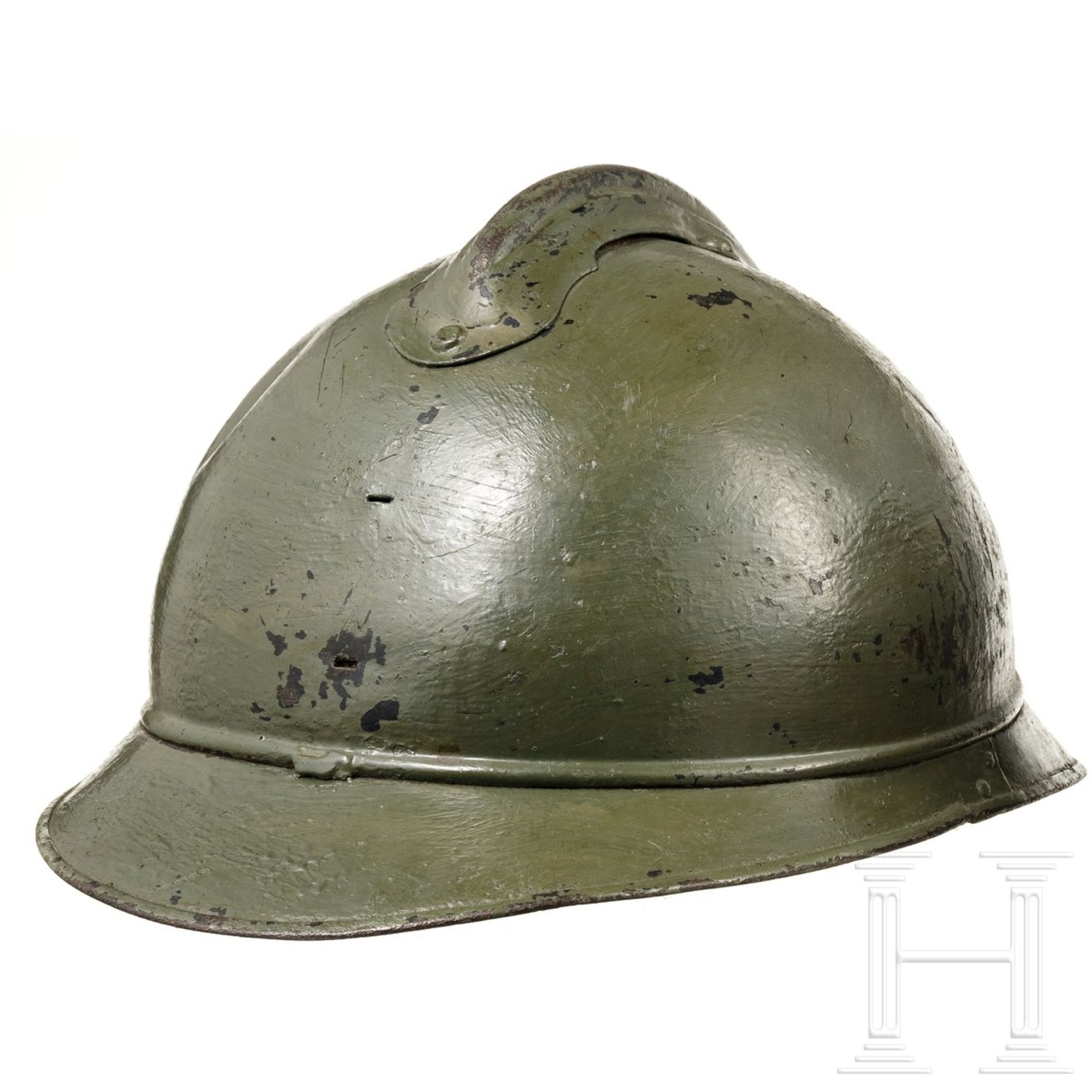 Zwei Stahlhelme M 15 Adrian, Frankreich, um 1915 - 1918 - Image 2 of 9