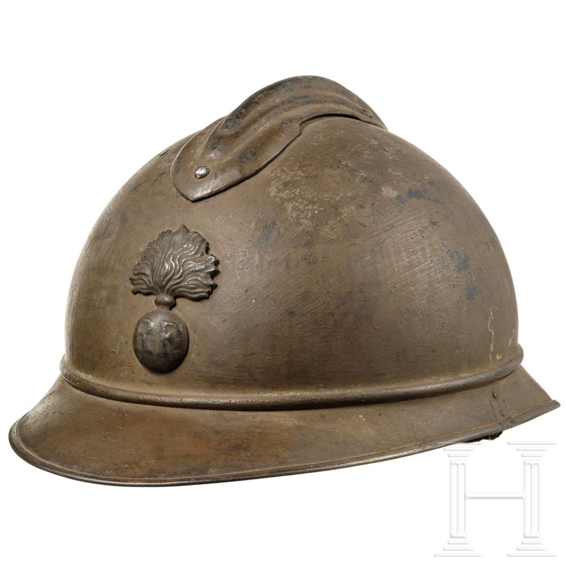 Zwei Stahlhelme M 15 Adrian, Frankreich, um 1915 - 1918 - Image 3 of 9