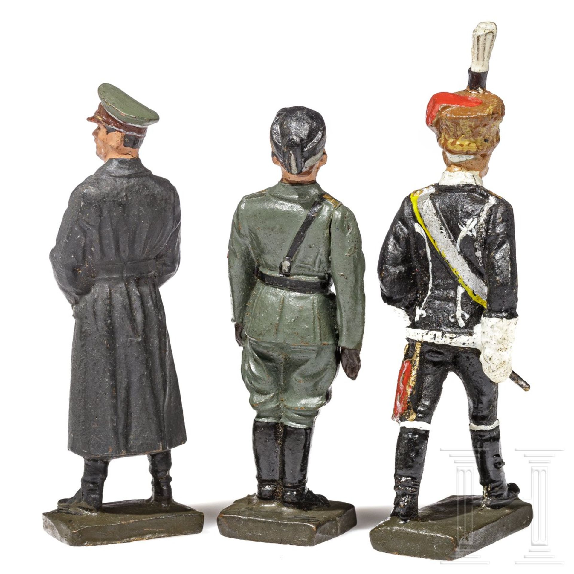 Drei Lineol-Figuren - Hitler, Mussolini und GFM von Mackensen - Bild 3 aus 4
