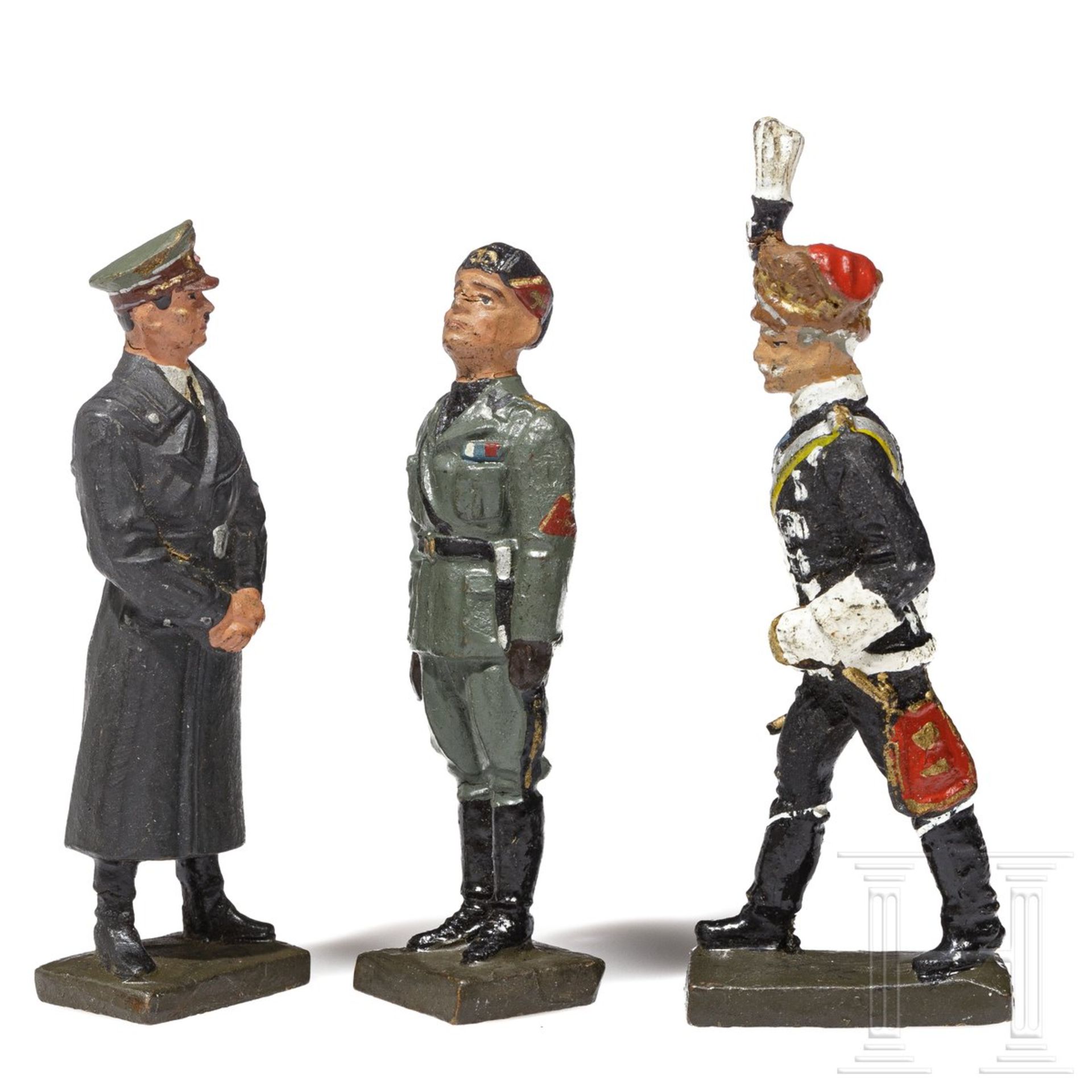 Drei Lineol-Figuren - Hitler, Mussolini und GFM von Mackensen - Bild 2 aus 4